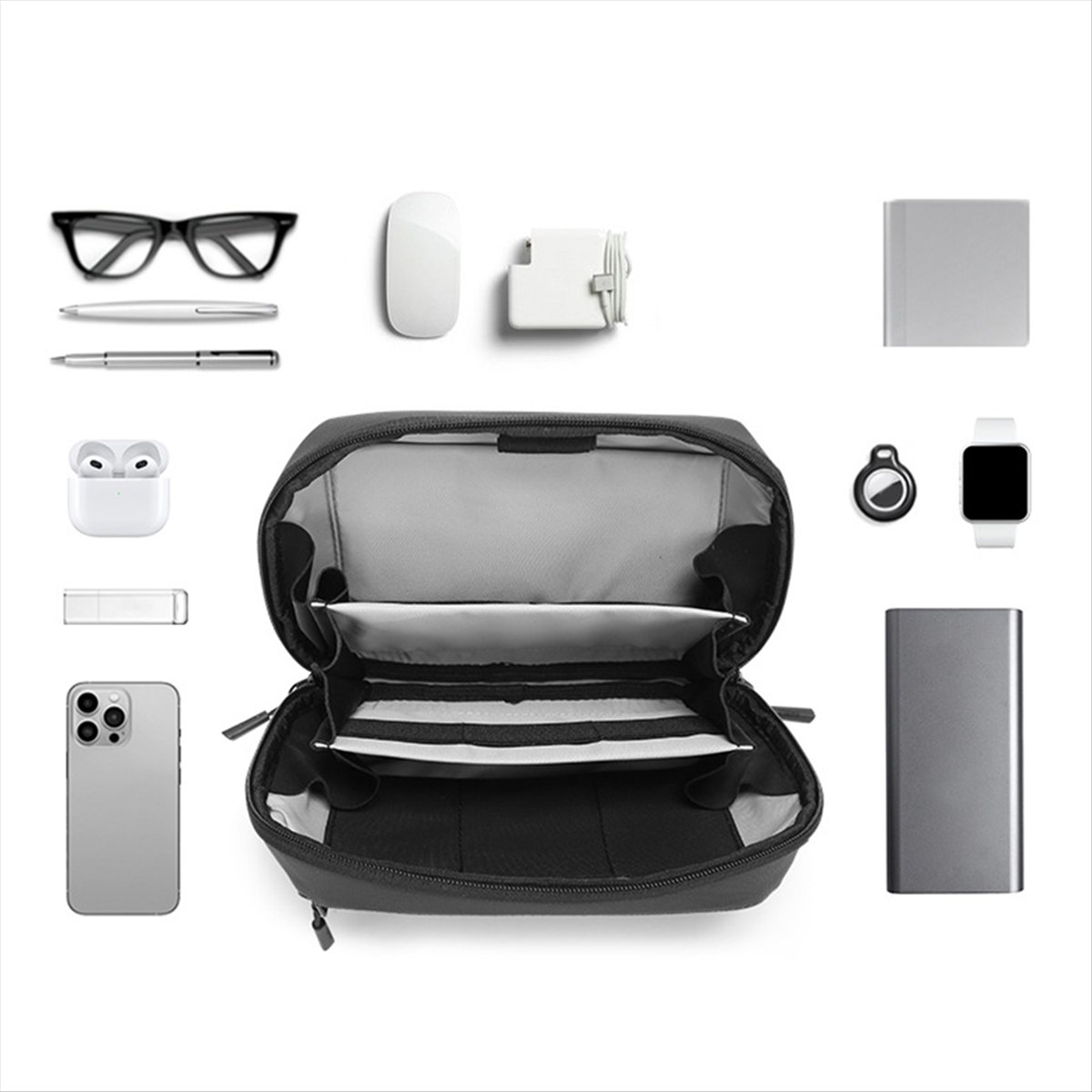 Tech Accessories Travel Organizer Pouch - ☶ ❈ ＊ ♥ AC1579-Wodoodporna torba