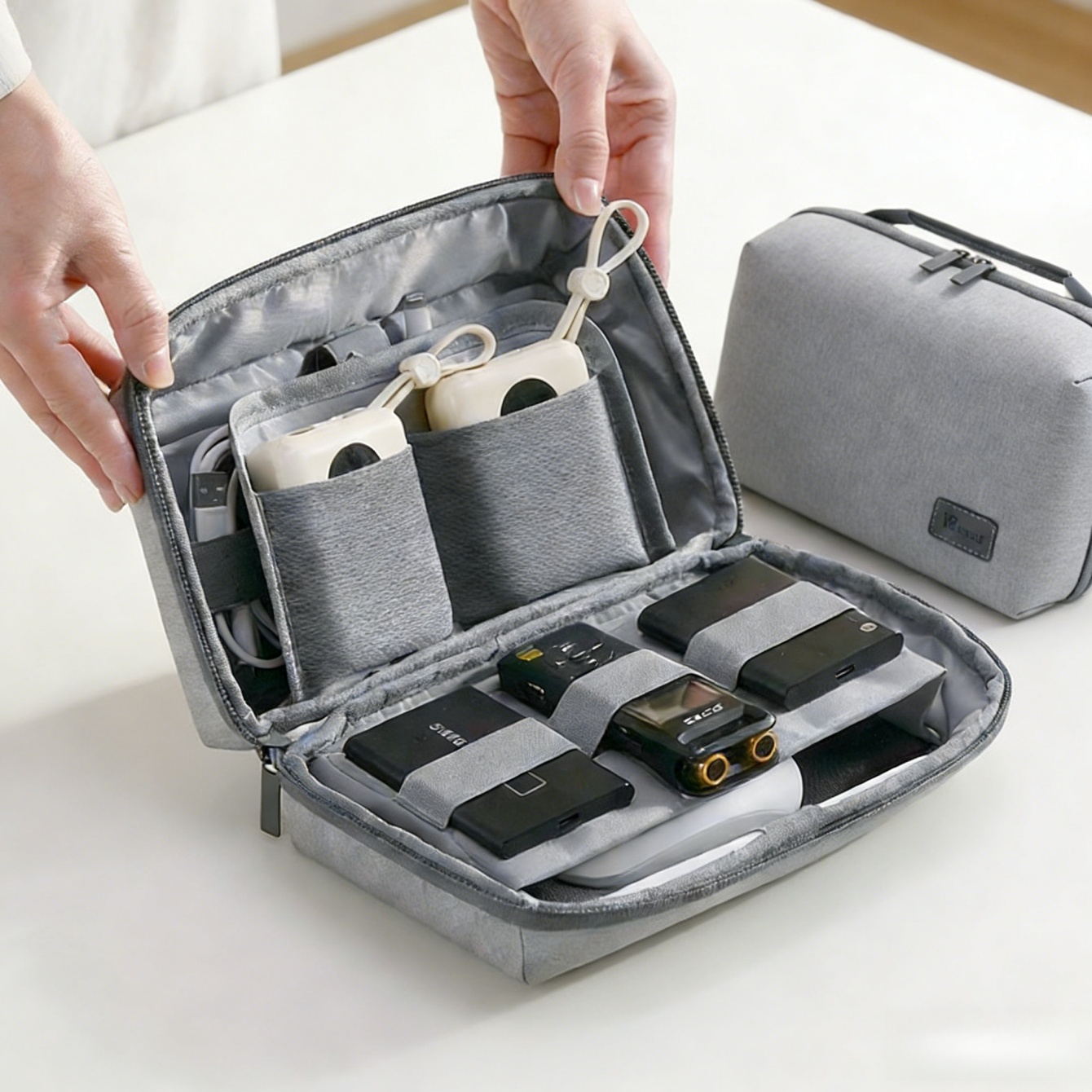 Tech Accessories Travel Organizer Pouch - Organizer na elektronikę, wodoodporna torba podróżna