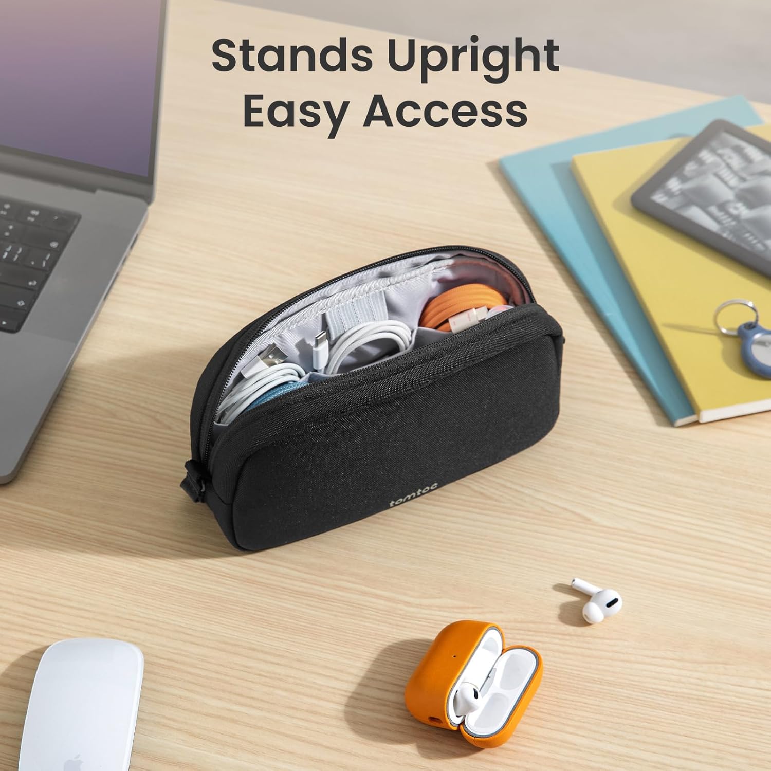 Tech Accessories Travel Organizer Pouch - Organizer na elektronikę, wodoodporna torba podróżna,
