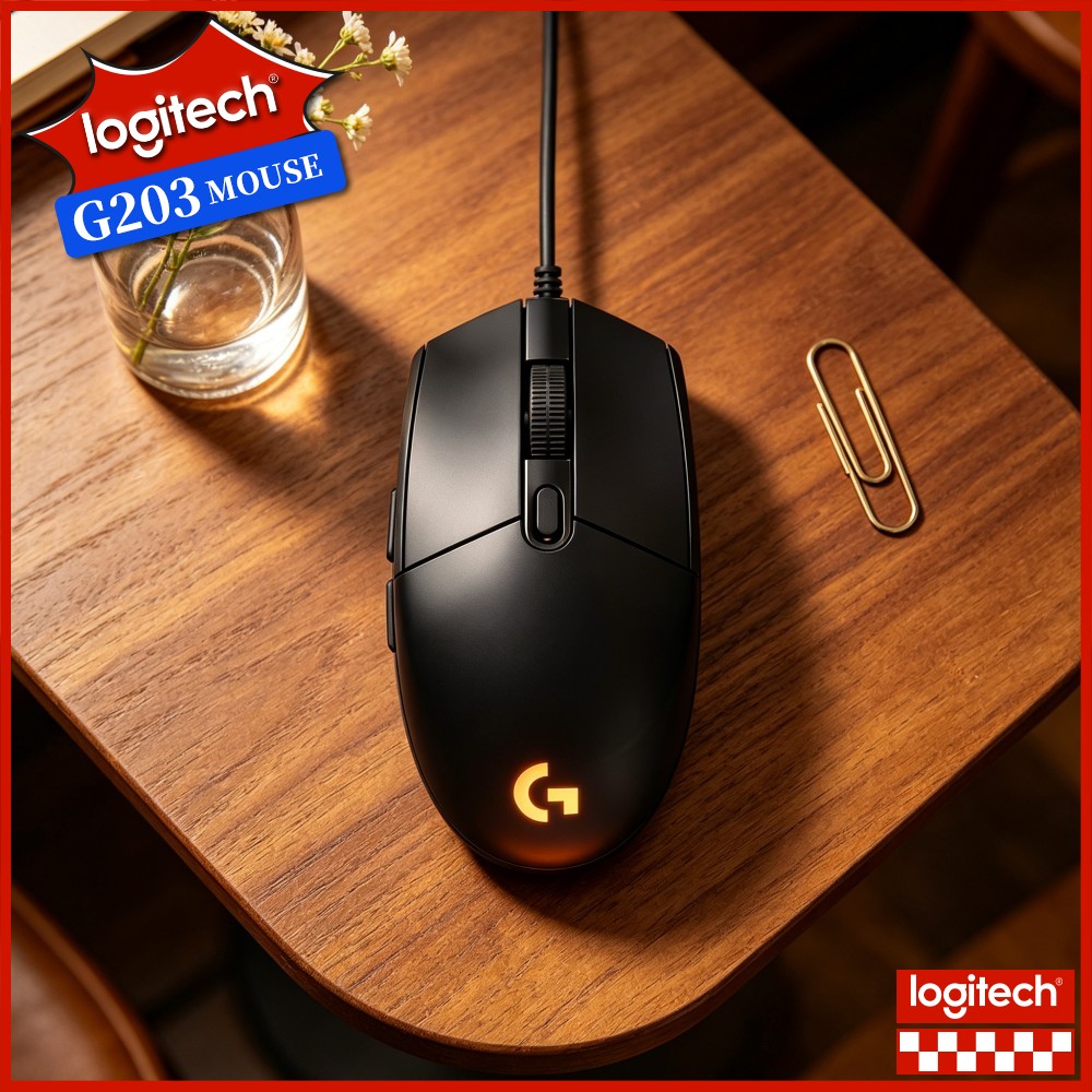 Logitech Mouse G203 - Mysz gamingowa Logitech G203 z przewodowym