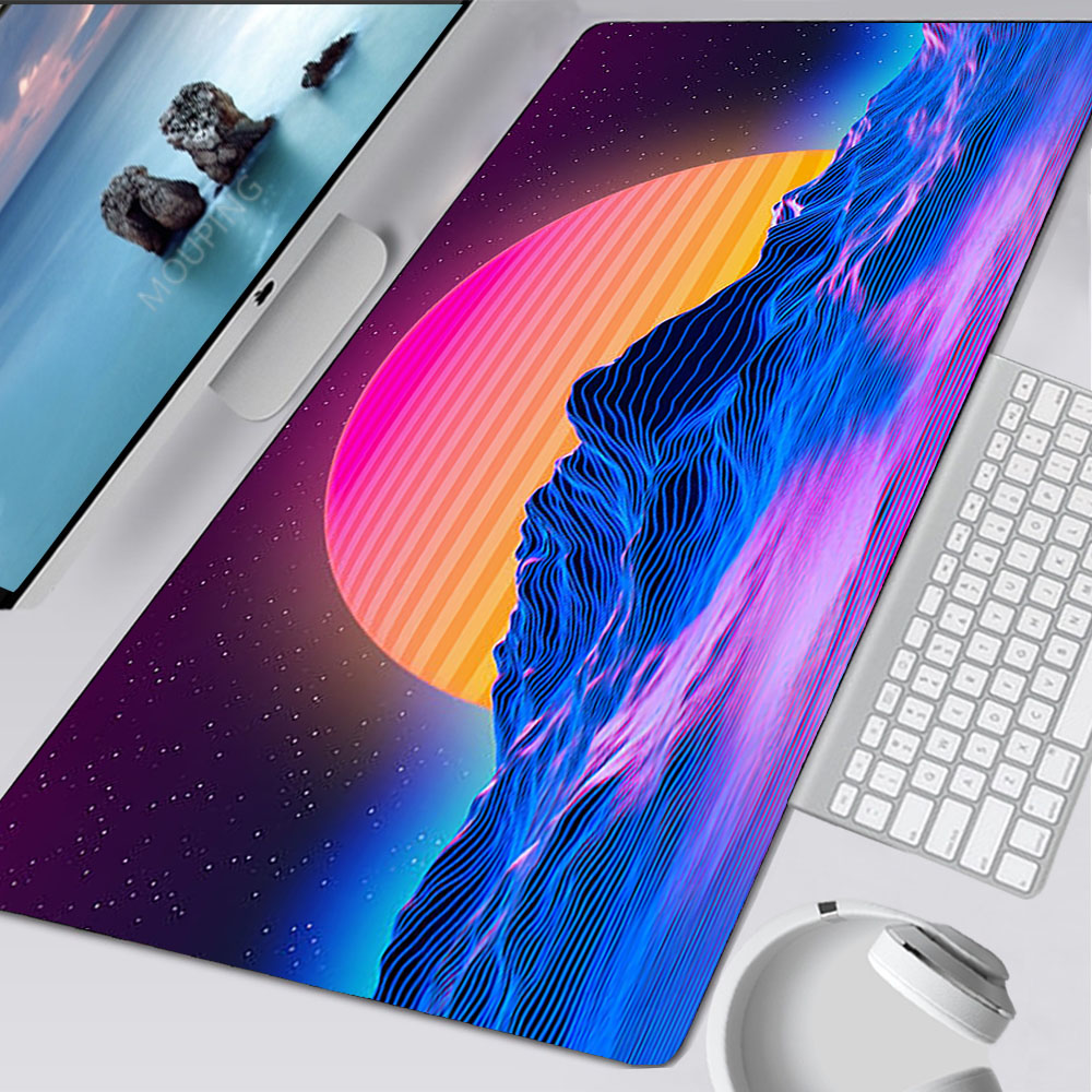 Tech Accessories Desk - Vaporwave Mousepad Retrowave/synthwave 900x400 podkładka pod