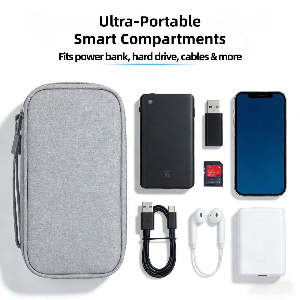 Tech Accessories Case - Etui na elektronikę, przenośne, wodoodporne, odporne