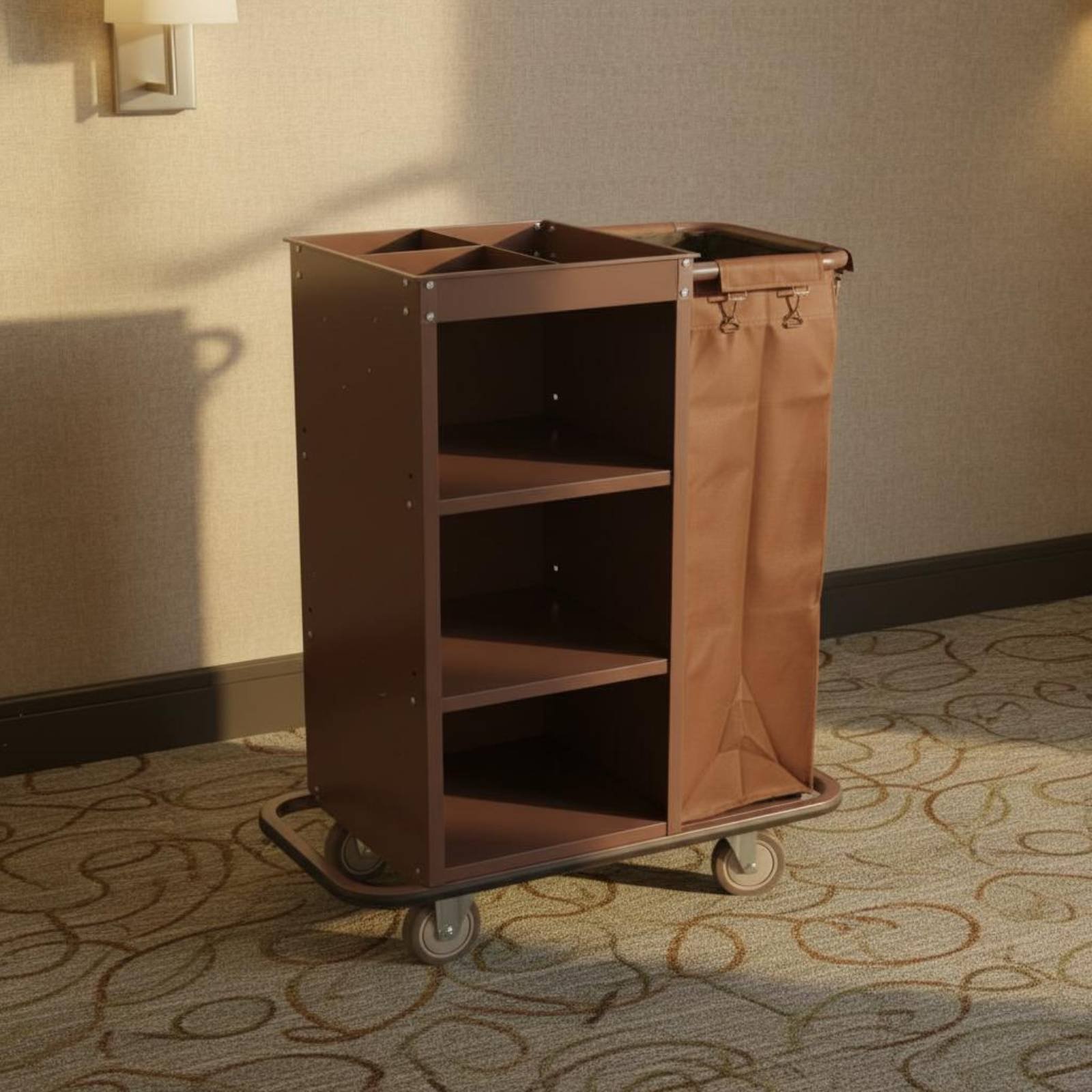 Wózek na pościel hotelową, wie – Tech Room Accessories recenzja i cena